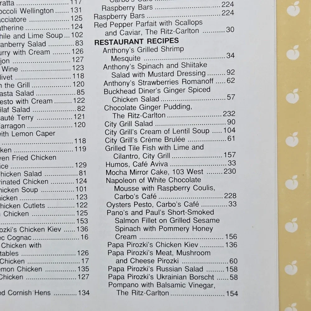 A Touch Of ATLANTA: Cookbook  Southern Hospitality By Marist School 1990